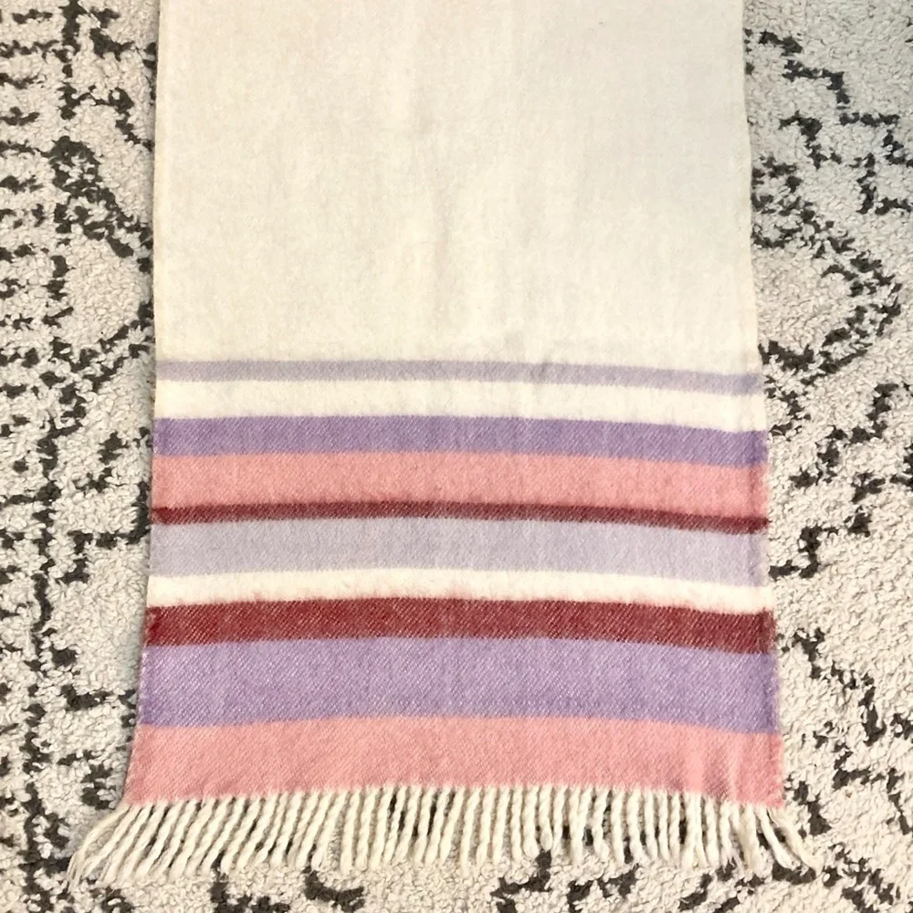 Vtg 1970s BRITA SEPPA Finland RIIKKA Wool Travel Blanket Scarf Shawl Wrap Throw